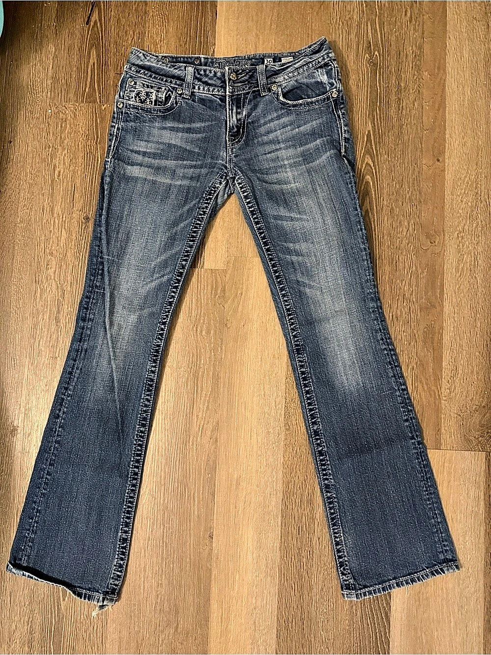 Miss Me JP5002B49 Boot Cut Jeans Blue Waist 30